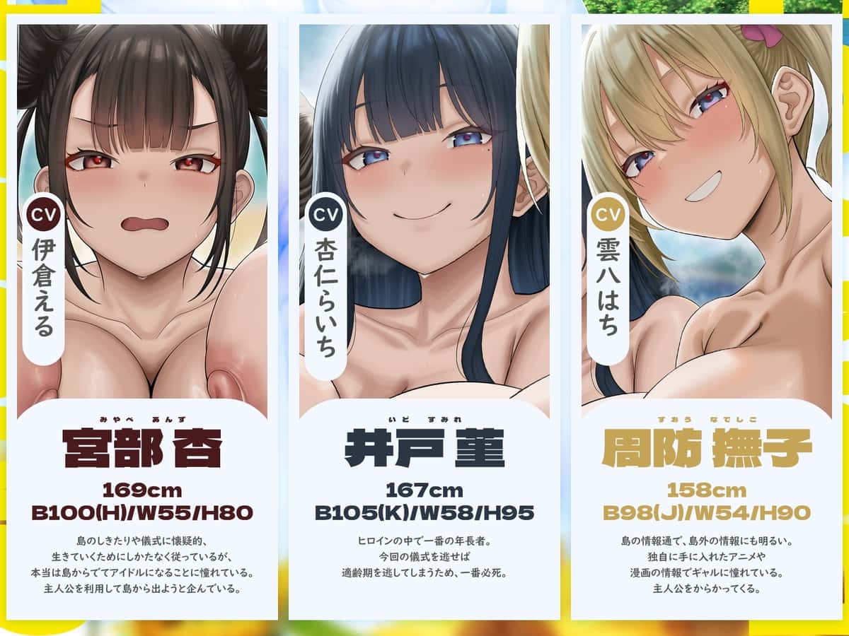 【40%OFF】【早期特典】【5時間x5人ハーレム】母乳島～孤島で漂流。毎日搾精種付けセックス～のサンプル画像5